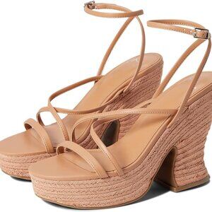 Marc Fisher LTD Fetch Espadrille Platform Sandals  Medium Natural Size: US 9M